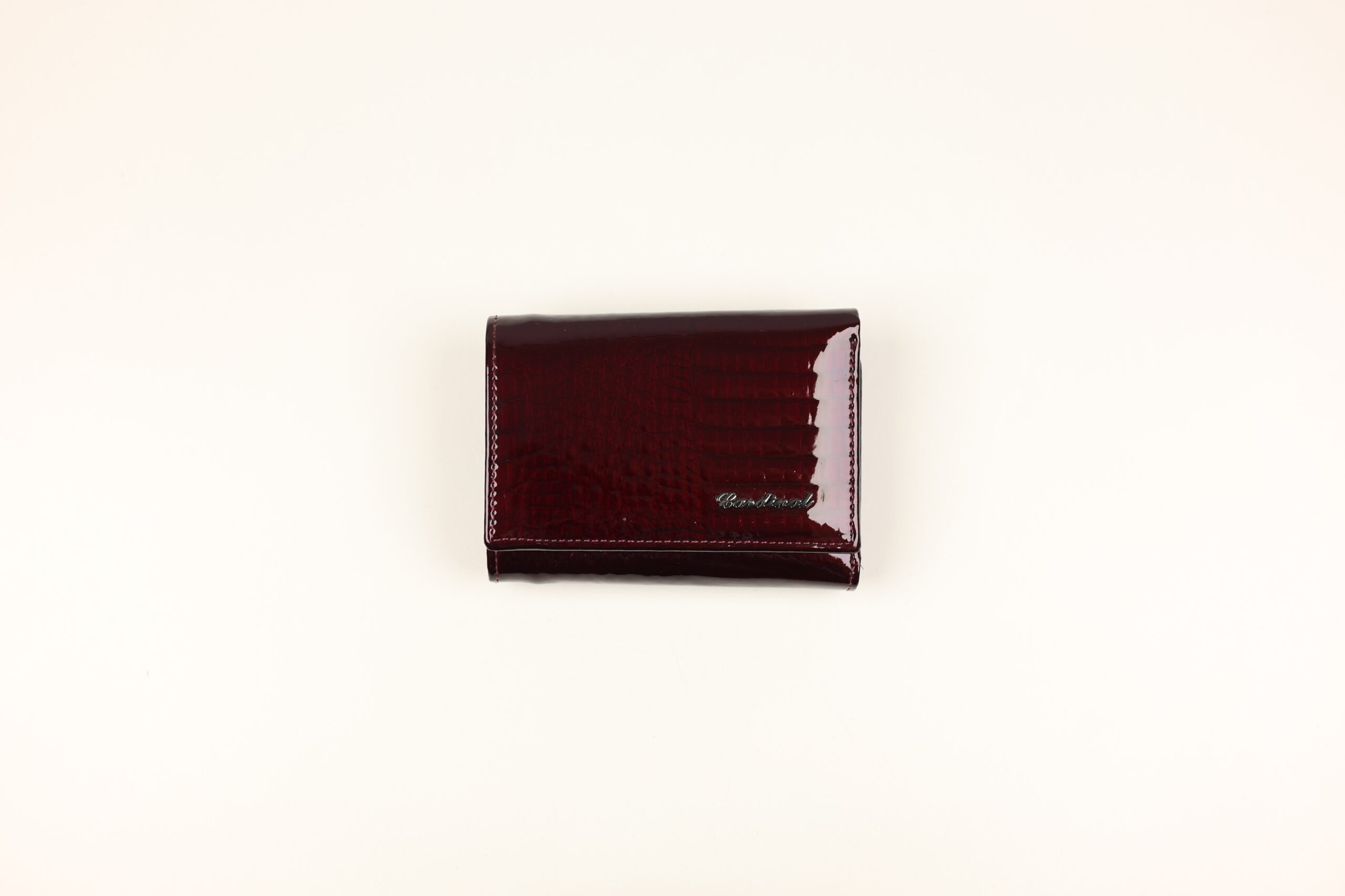 Маленький жіночий шкіряний гаманець Cardinal на кнопці (компактний міні)