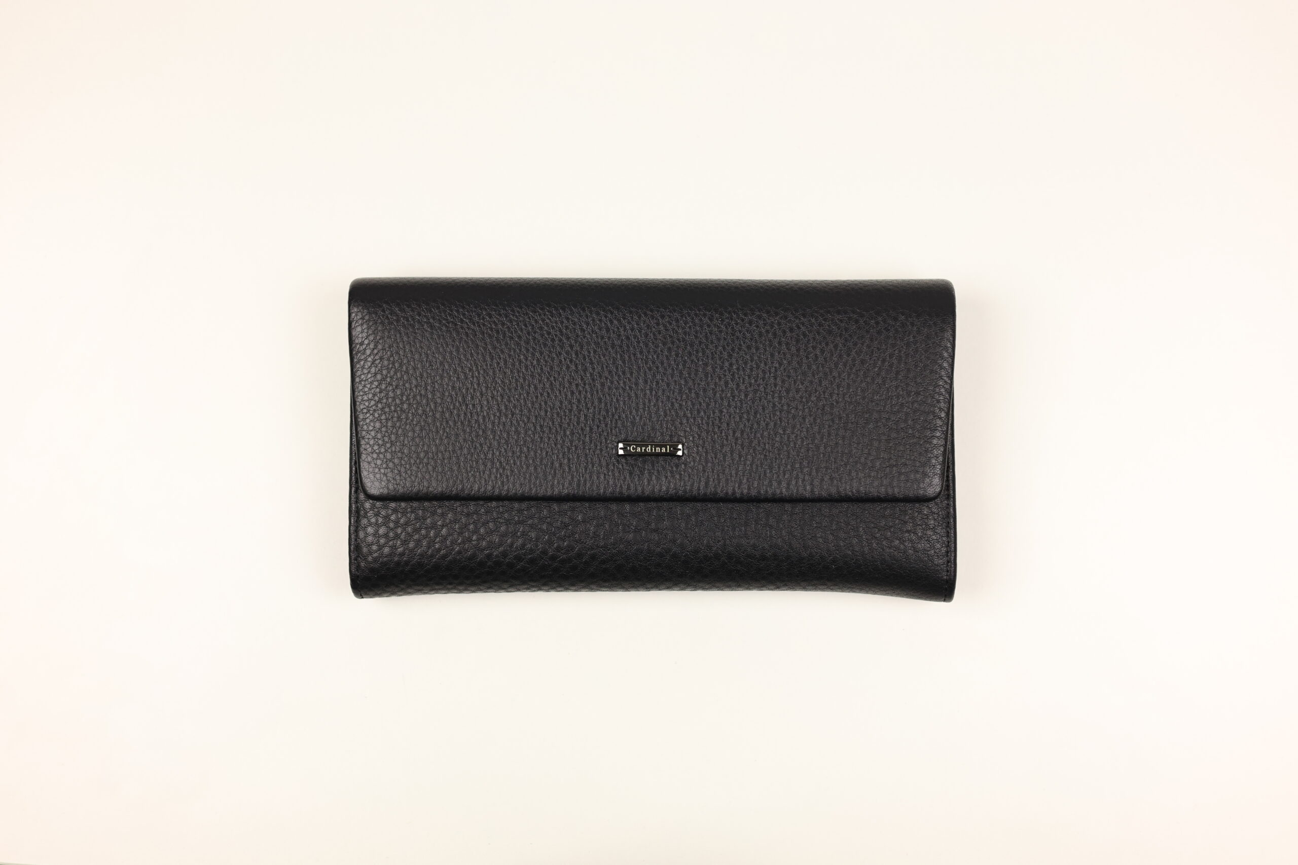 Чоловічий шкіряний купюрник-тріфолд Cardinal (потрійне складання з ID-віконцем)