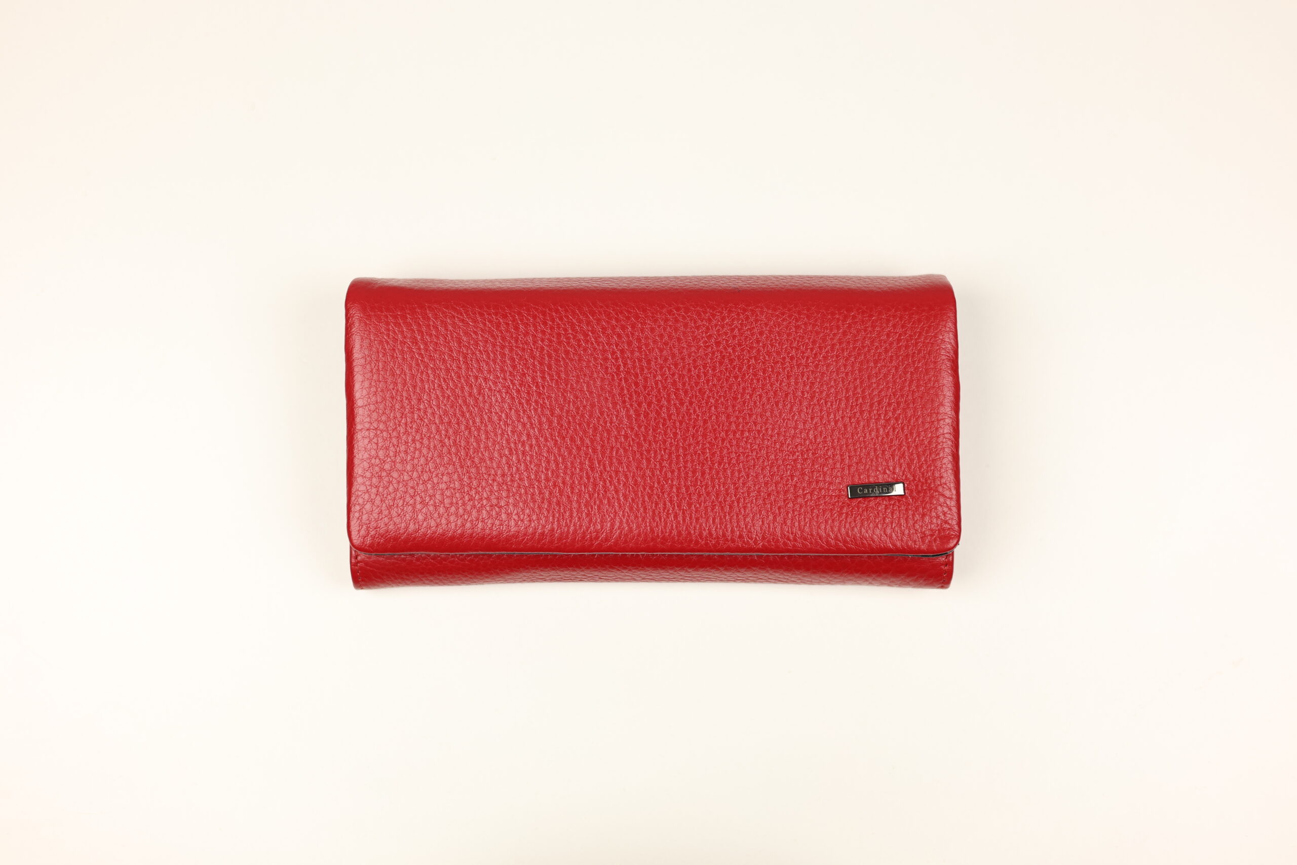 Жіночий шкіряний гаманець-купюрник на кнопці Cardinal (матова шкіра, гармошка)