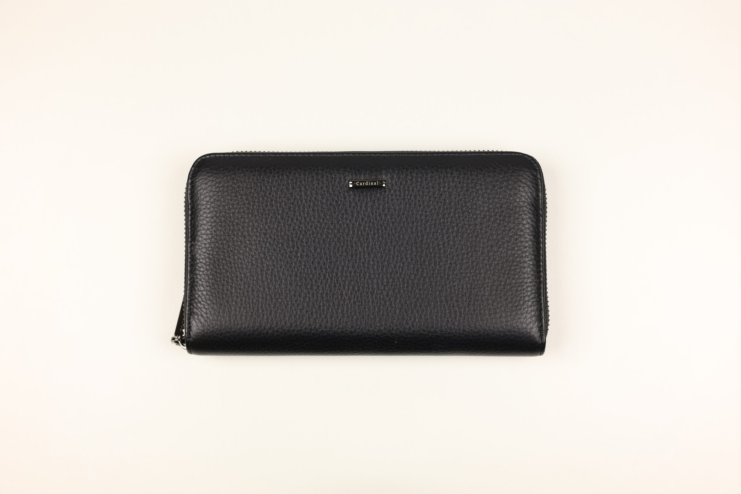 Чоловічий шкіряний клатч-органайзер Cardinal на блискавці (з ручкою на звороті)