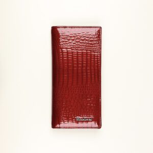 Жіночий шкіряний гаманець купюрник cardinal вертикальний (лаковий)
