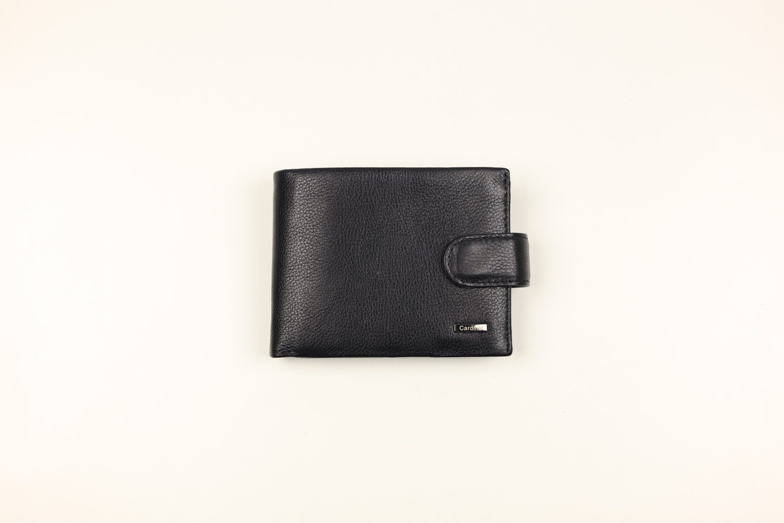 Класичний чоловічий шкіряний гаманець Cardinal на кнопці (монетниця всередині)