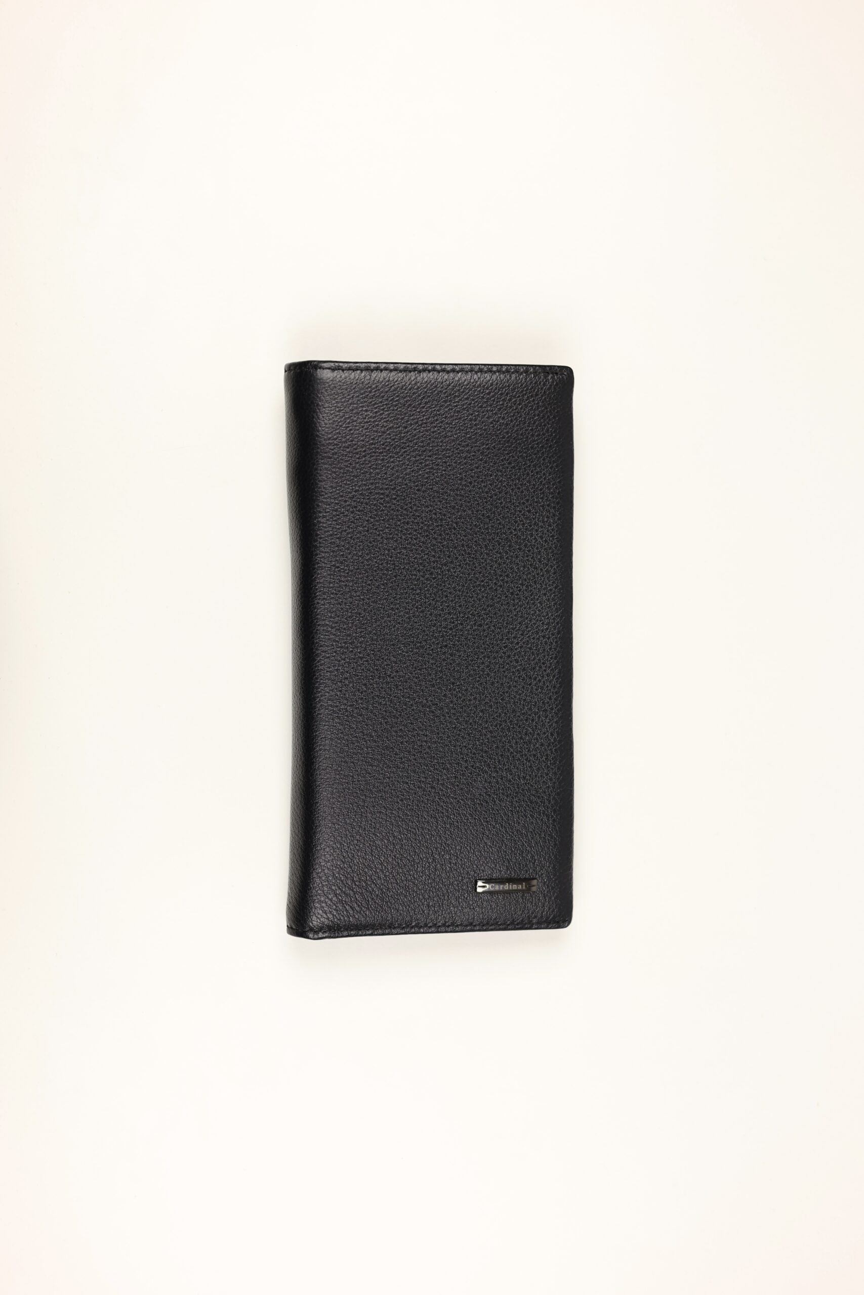 Чоловічий шкіряний купюрник Cardinal чорний (клатч із двома блискавками)