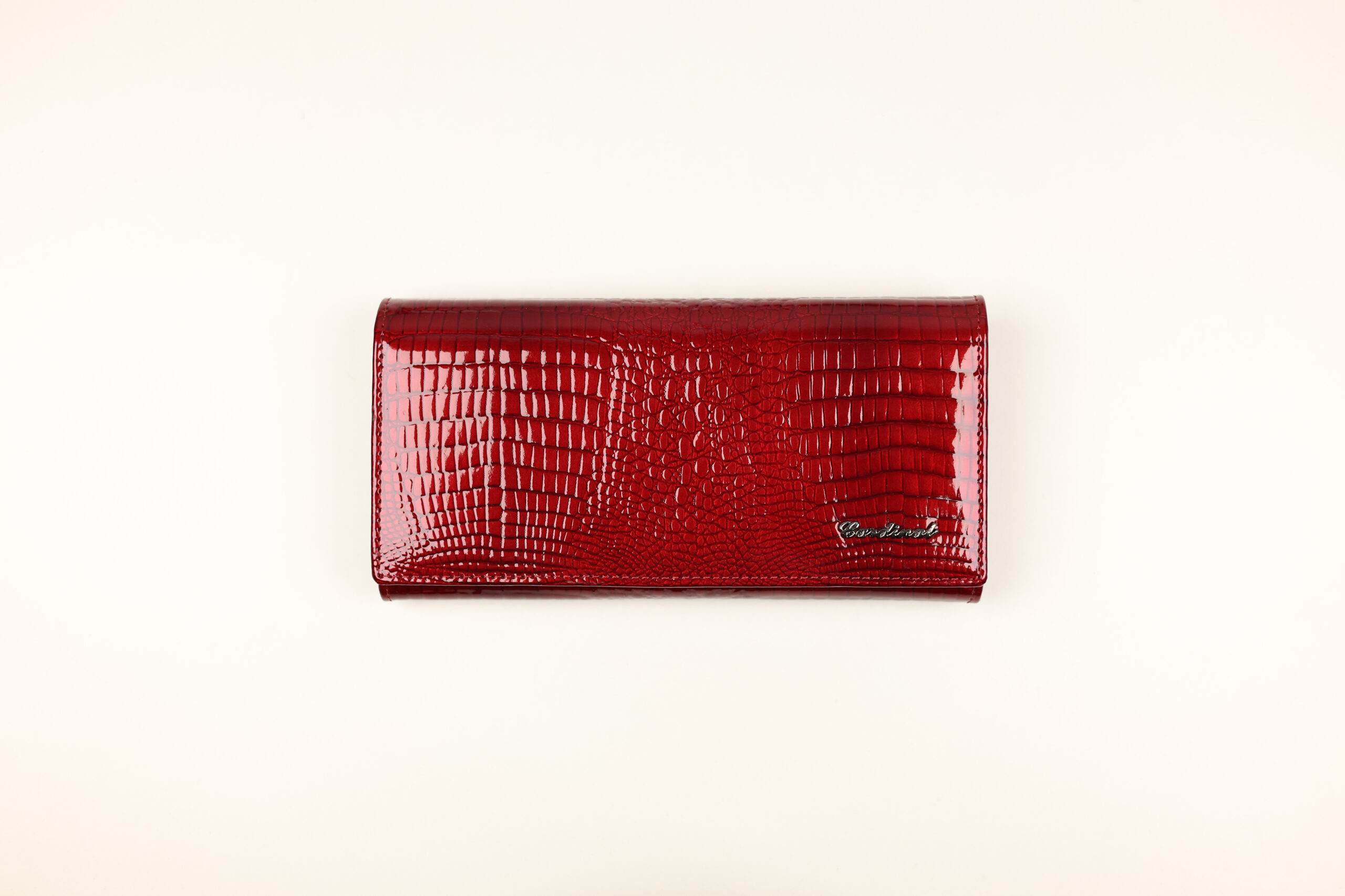 Жіночий шкіряний гаманець Cardinal лаковий (класичний купюрник)