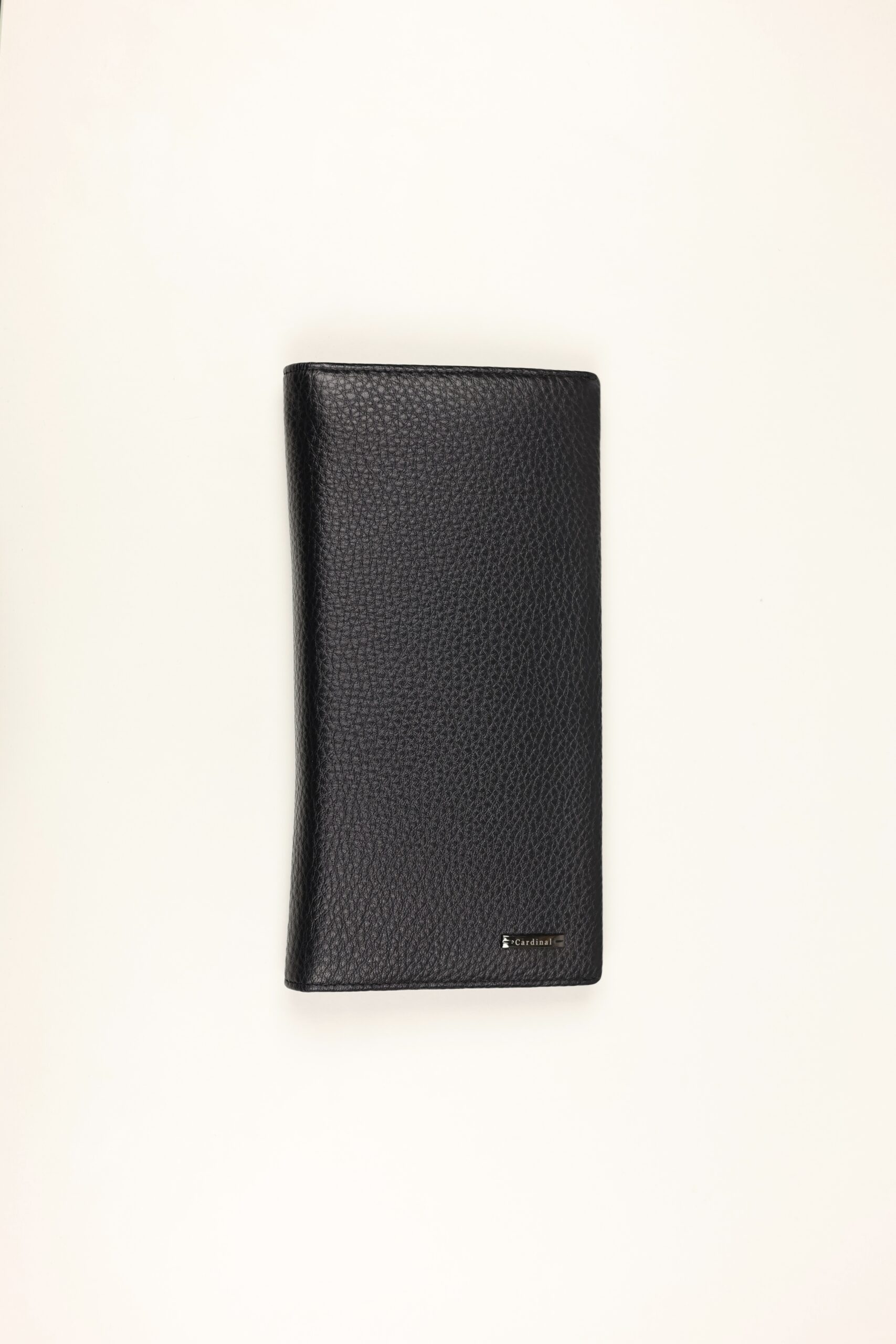 Чоловічий шкіряний купюрник Cardinal чорний (з відділенням для прав та блискавко