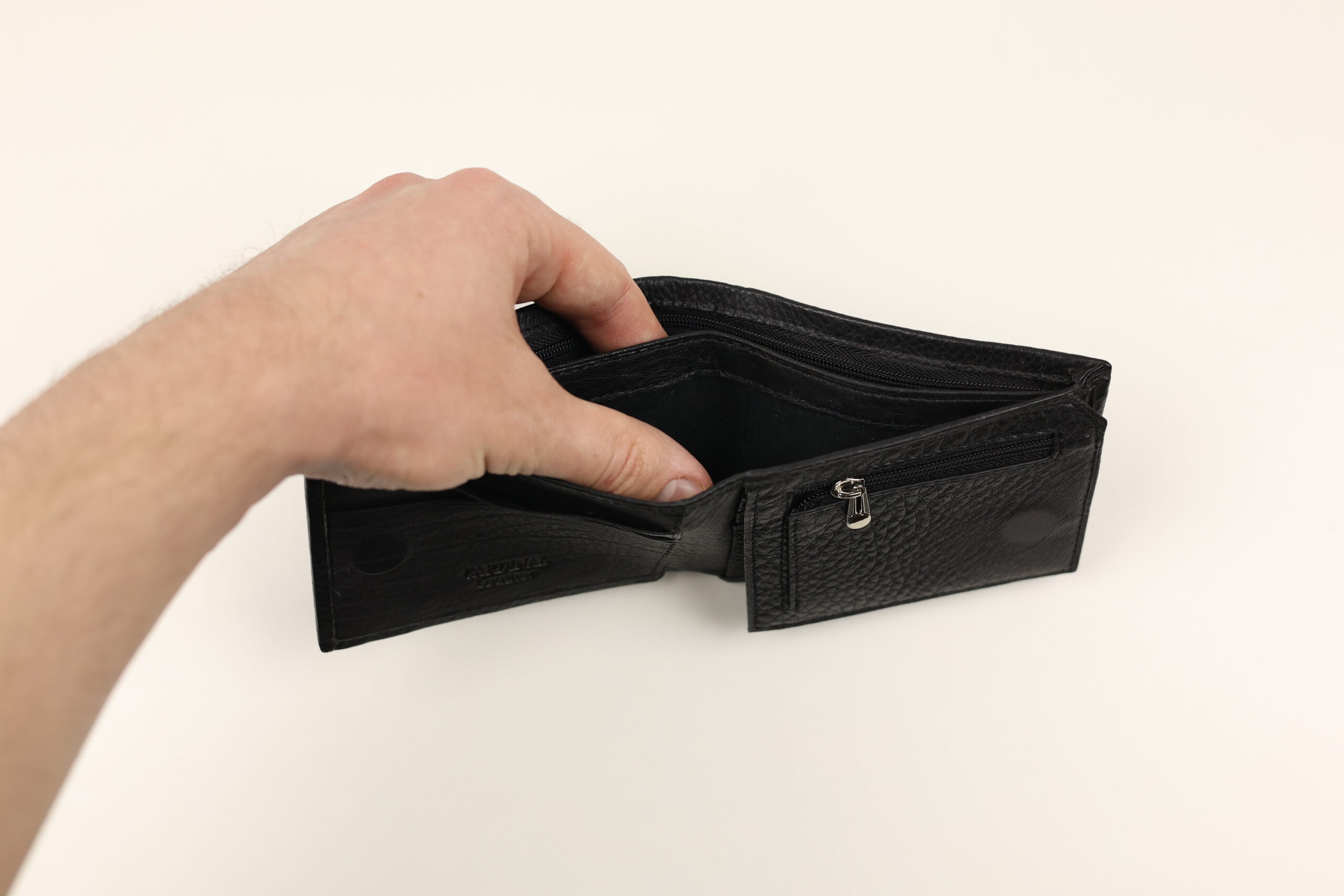 Чоловічий шкіряний гаманець cardinal без застібки (зовнішня кишеня + відділення Чоловічий шкіряний гаманець cardinal без застібки (зовнішня кишеня + відділення