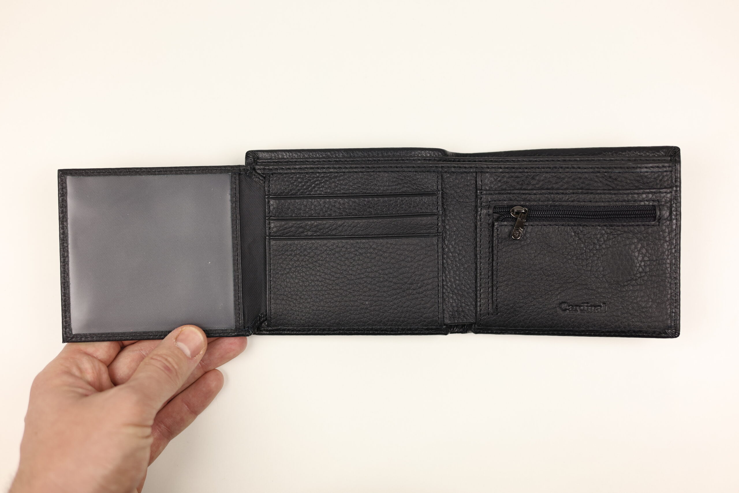 Чоловіче шкіряне портмоне cardinal горизонтальне без кнопки Чоловіче шкіряне портмоне cardinal горизонтальне без кнопки